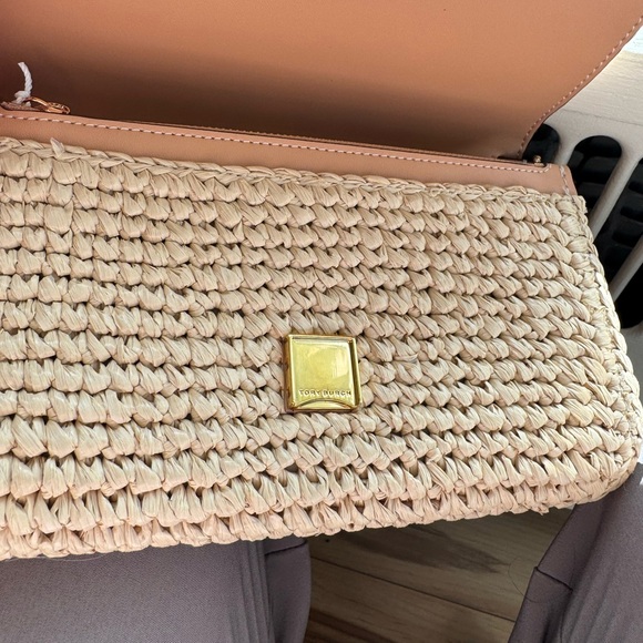 Tory Burch Tan Textured Crossbody Bag - Picture 8 of 9